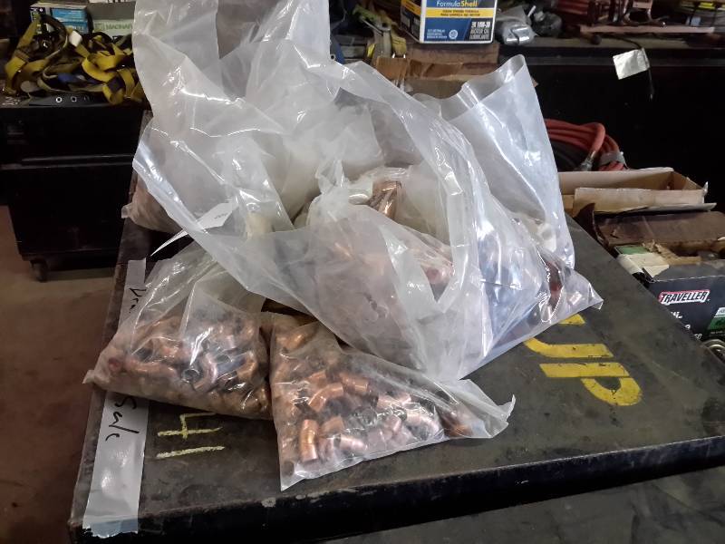 lot 204 image: Lot of Copper Pipe Fittings