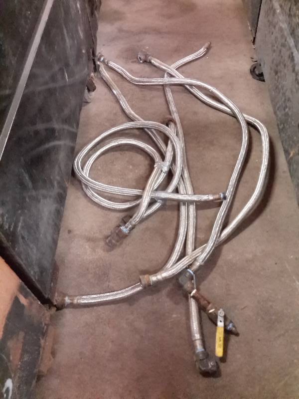 lot 99 image: Stainless Steel reinforced Hoses