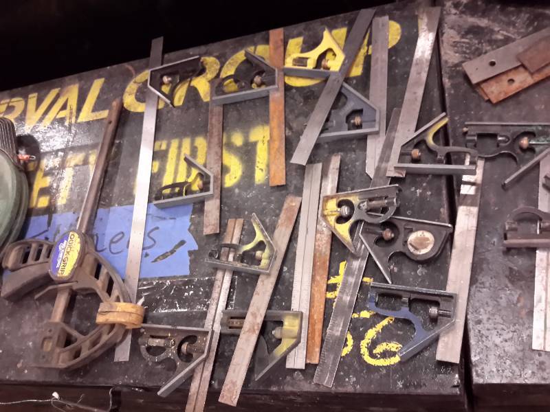 lot 232 image: Lot of T Squares and Clamps