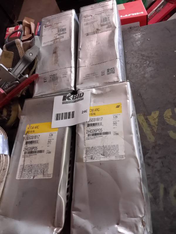 lot 240 image: 4 Boxes Welding Rods, ATOM ARC, Lincoln Electric