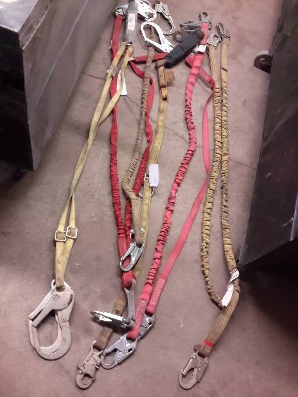 lot 256 image: Heavy Duty Straps With Carabiners on Ends, Some are Bungee