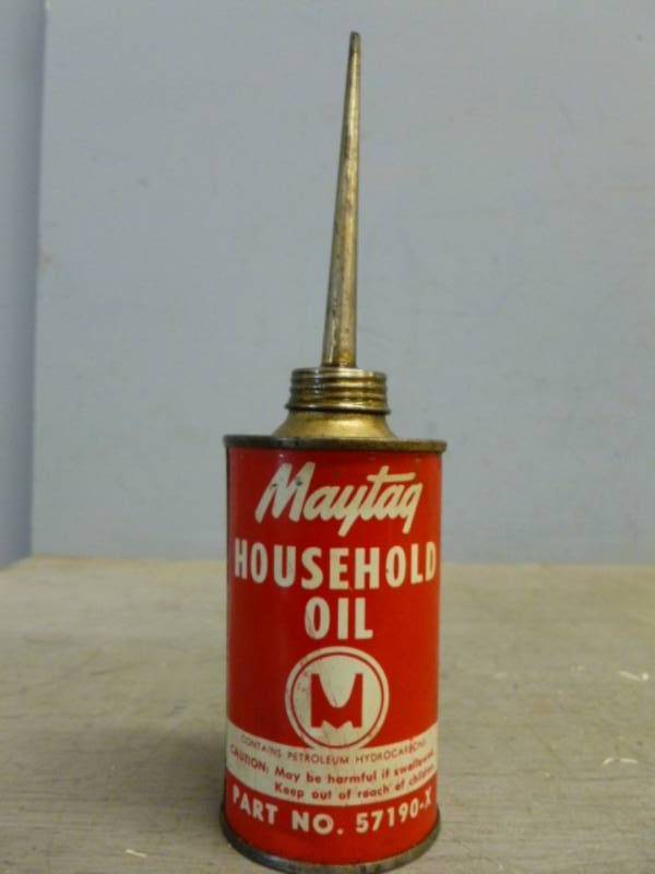 lot 5 image: Vintage Maytag Oil Can