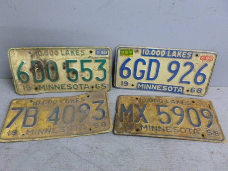 lot 111 image: Vintage License Plates