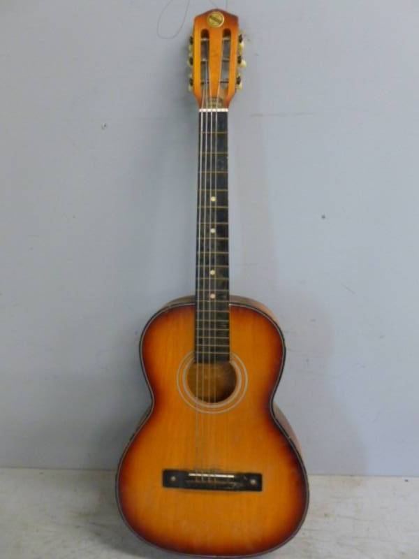 lot 211 image: Vintage Acoustic Guitar