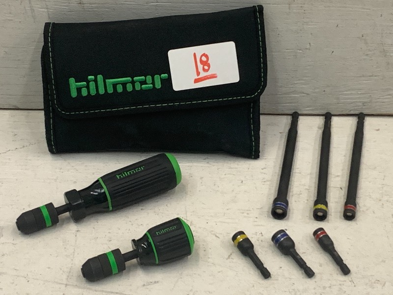 lot 18 image: Hilmor Nut Driver Kit, _, 516, 3...