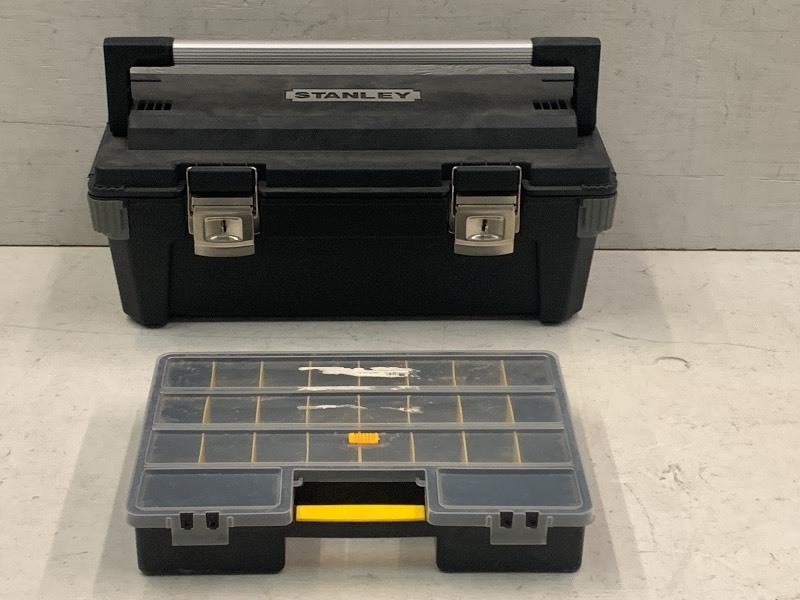 lot 56 image: Stanley Tool Box 10X10X25  Orga...