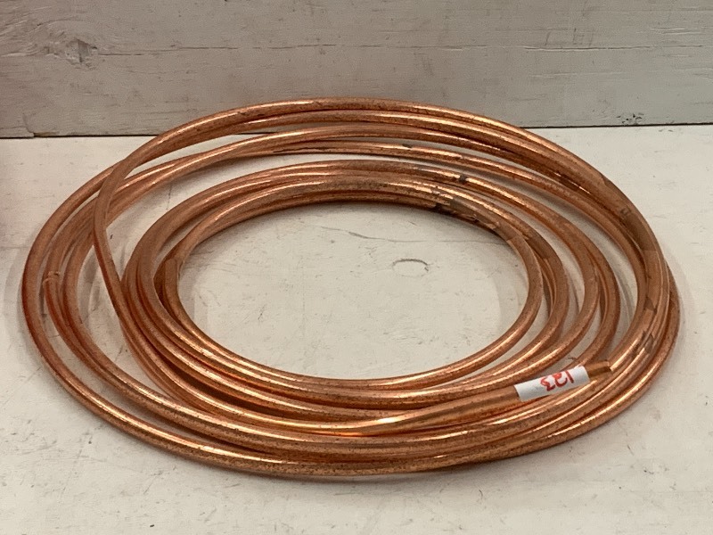 lot 123 image: 20ft Roll Of 58 Copper Tube...