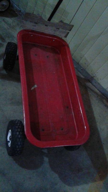 lot 13 image: Radio Flyer Red Wagon, Used, Shows Wear