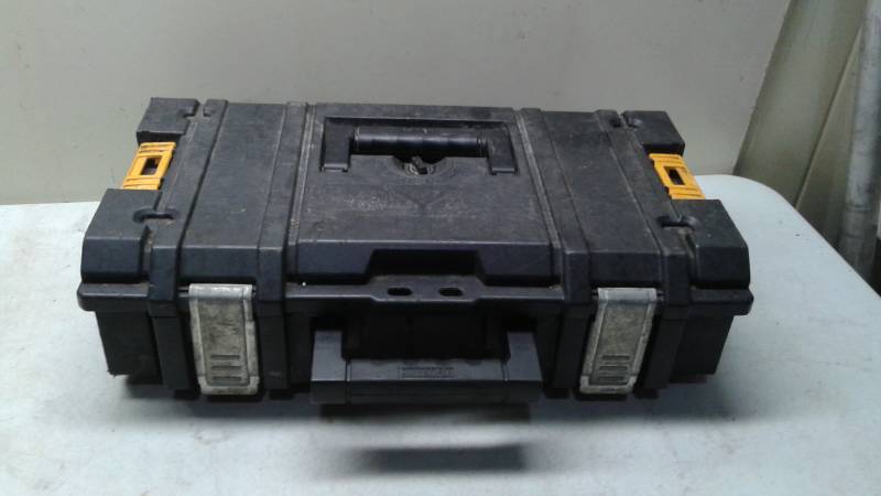 lot 35 image: Toolbox With A Bunch Of Mixed Tools, Used, Shows Wear