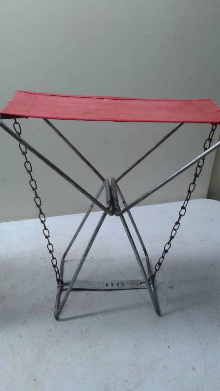 lot 54 image: Pair Of Vintage Old Pal Small Camping Folding Chairs