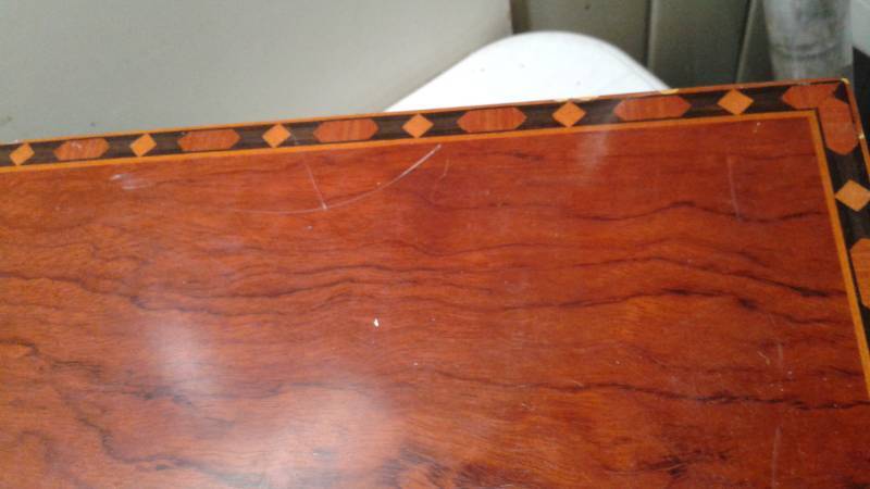lot 86 image: Cigar Box Humidor, Some Wear, Marks