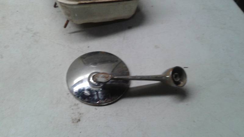 lot 89 image: Vintage Honda Gas Tank And Mirror