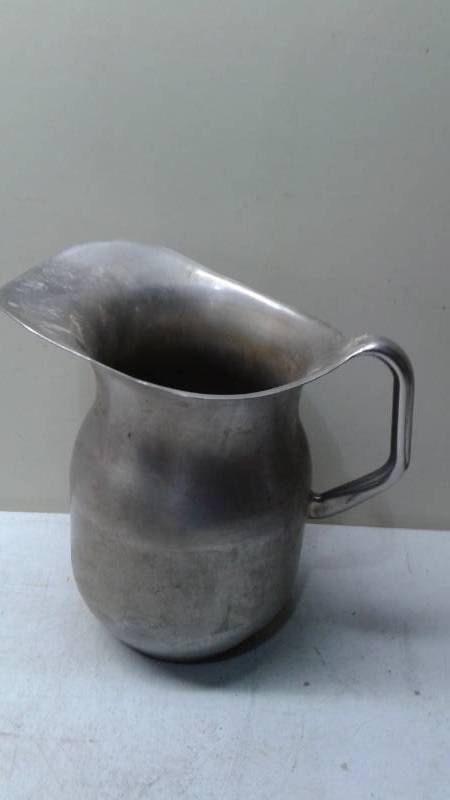 lot 93 image: Vintage Westbend Aluminum Drinking Pitcher, Used, Some Wear