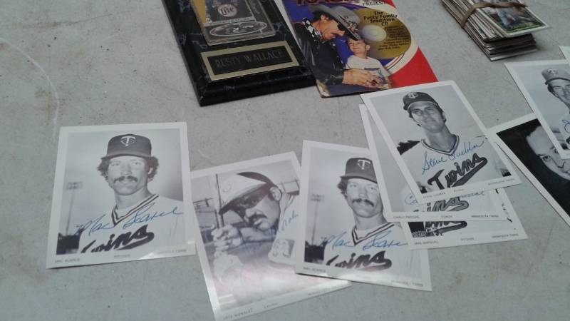lot 107 image: Lot of Sport Collectibles, Black And White Vintage Twins Photos
