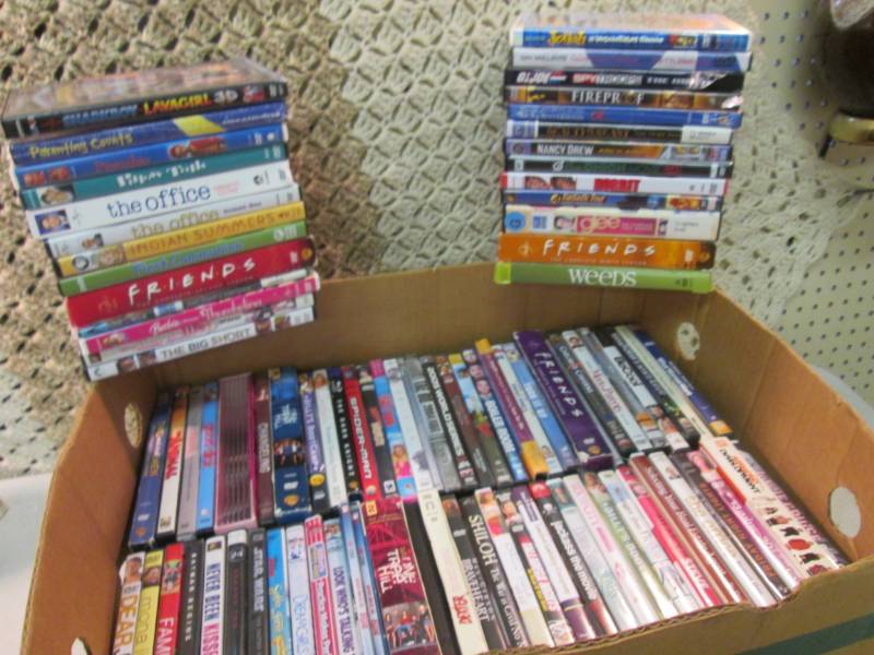 lot 64 image: Lot of 93 DVD Movies  CLR...