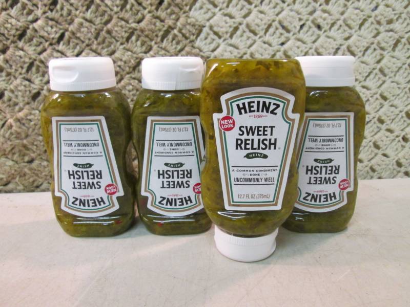 lot 67 image: 4 Bottles of Heinz Sweet Relish Bes...