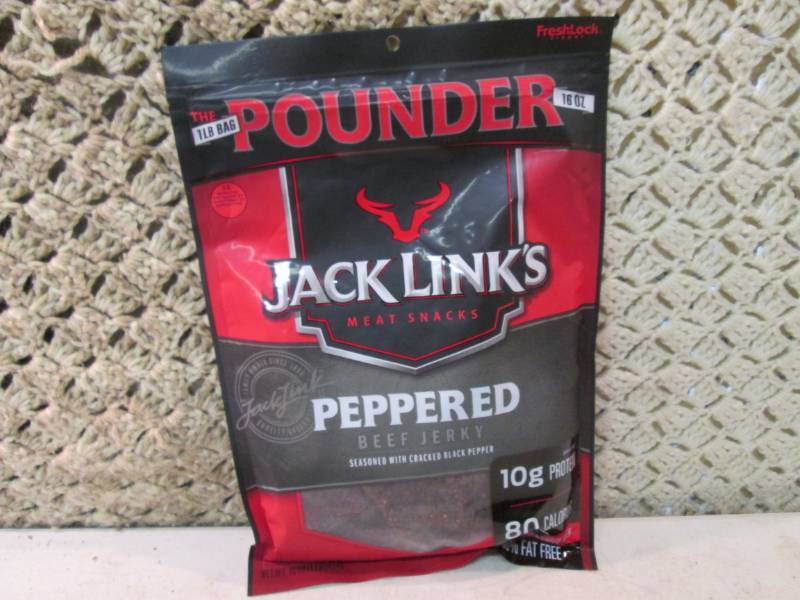 lot 75 image: 1 Pound Bag of Jack Links Peppered ...
