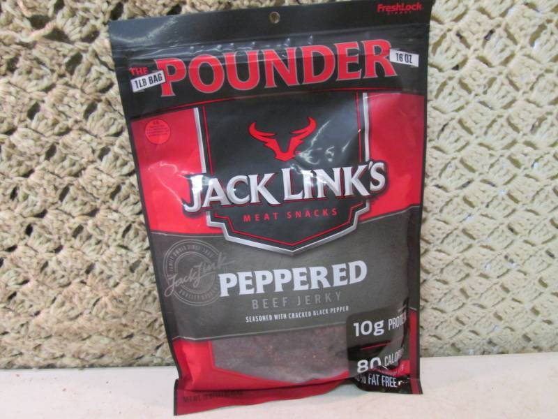 lot 76 image: 1 Pound Bag of Jack Links Peppered ...