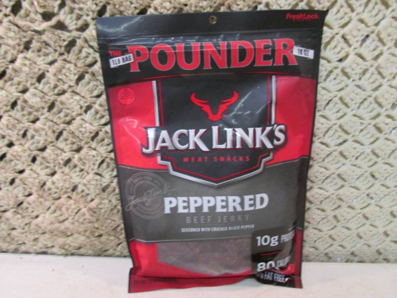 lot 78 image: 1 Pound Bag of Jack Links Peppered ...