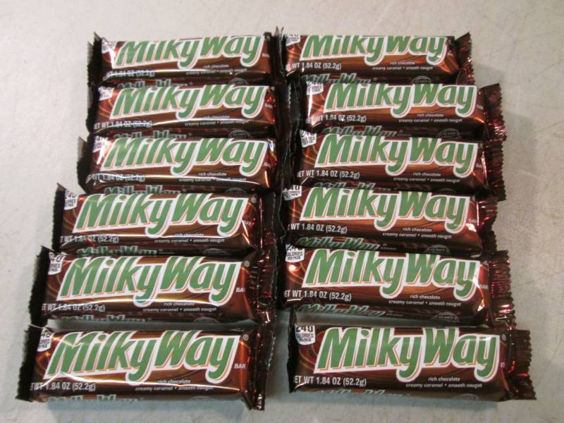 lot 82 image: 12 Milky Way Candy Bars Best by Apr...