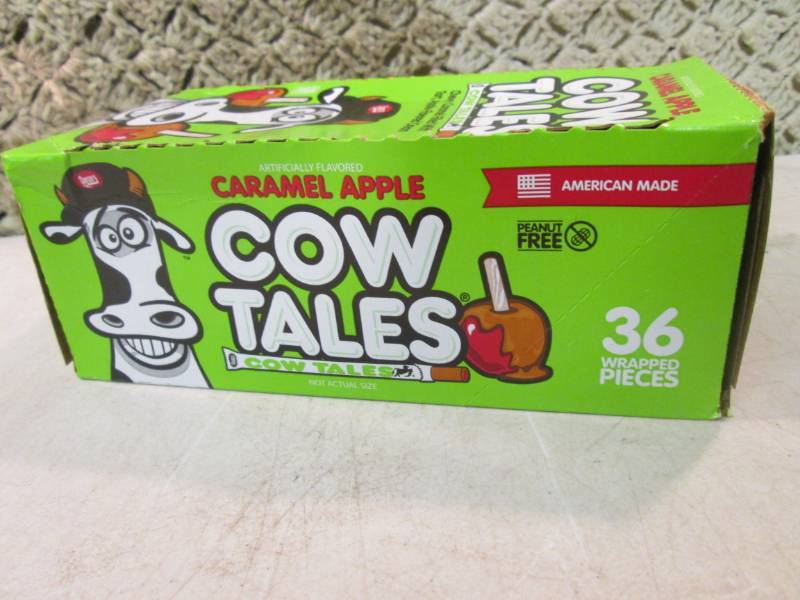 lot 111 image: Box of 36 Caramel Apple Cow Tales B...