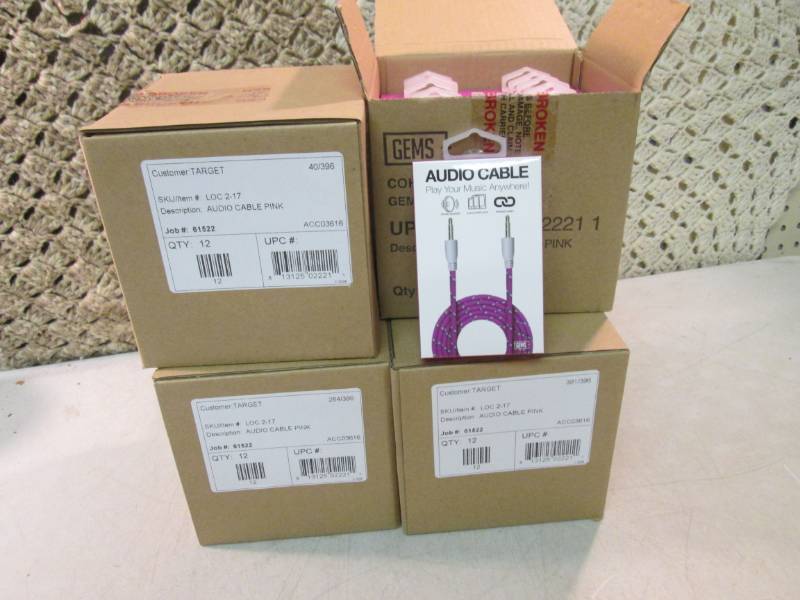 lot 149 image: Lot of 48 36 Braided Audio Cables ...