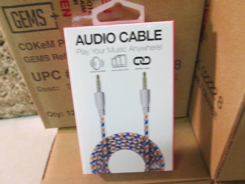 lot 152 image: Lot of 48 36 Braided Audio Cables ...