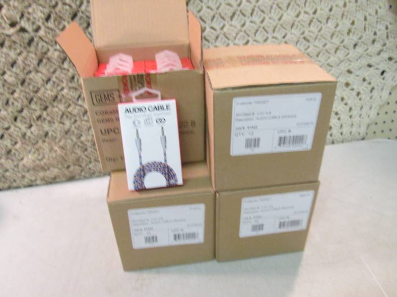 lot 153 image: Lot of 48 36 Braided Audio Cables ...