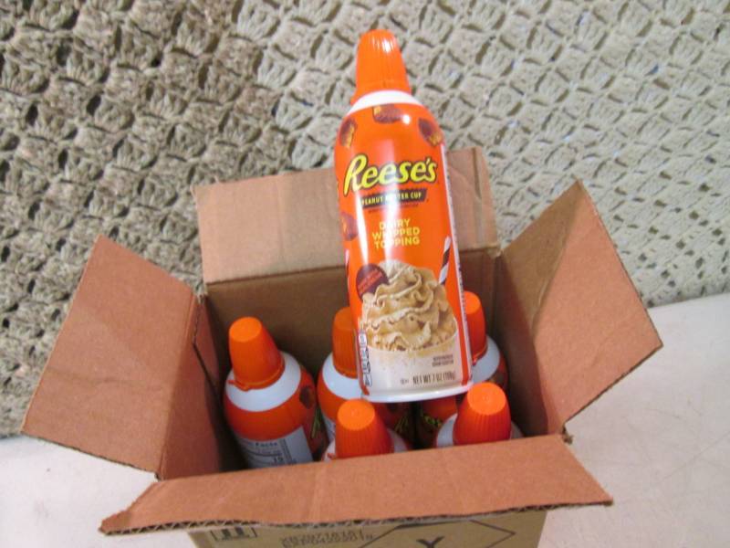 lot 167 image: 4 Cases of 6 - 24 Cans of Reeses Pe...