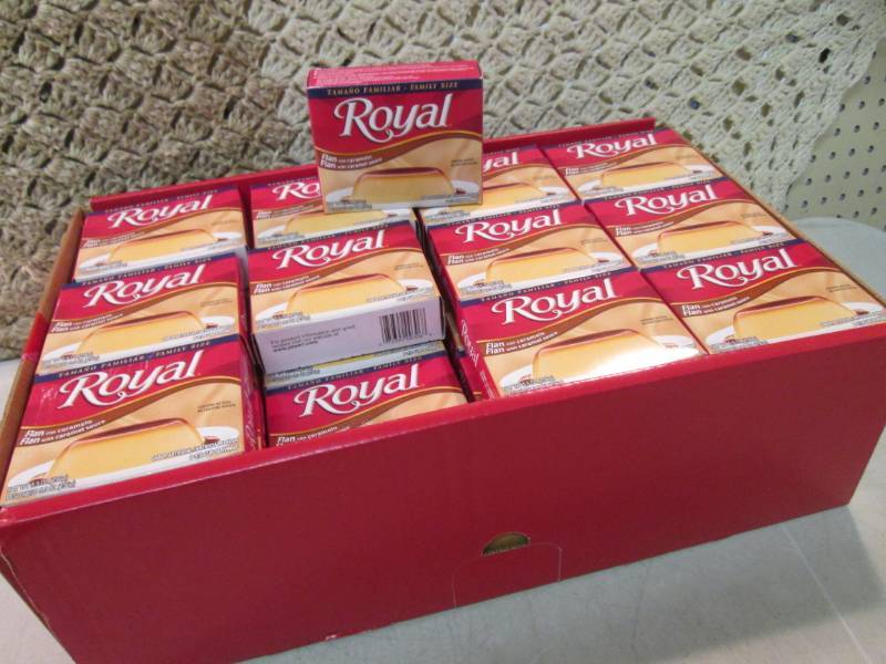 lot 177 image: Box of 48 Family Size Boxes of Roya...