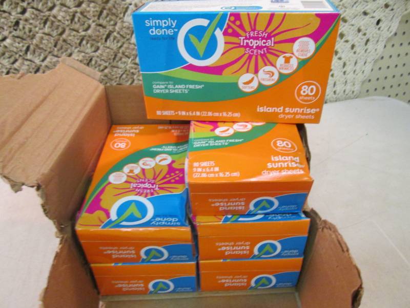 lot 212 image: 6 Boxes of Island Sunrise Dryer She...