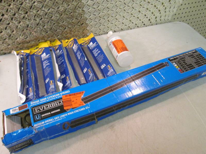 lot 232 image: Set of Garage Door Extension Spring...