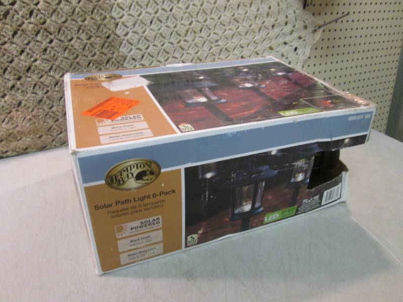 lot 10 image: Hampton Bay 6-Pack of Solar Black O...