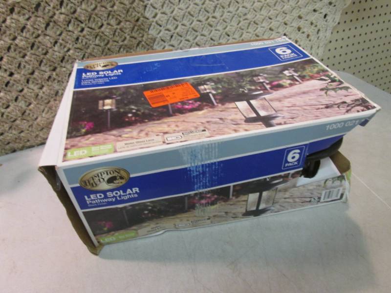 lot 13 image: Hampton Bay 6-Pack of Solar Black O...