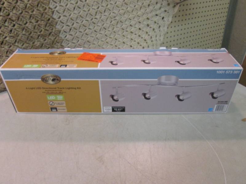 lot 20 image: Hampton Bay 4-Light Brushed Nickel ...