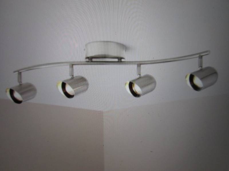 lot 22 image: Hampton Bay 4-Light Brushed Nickel ...