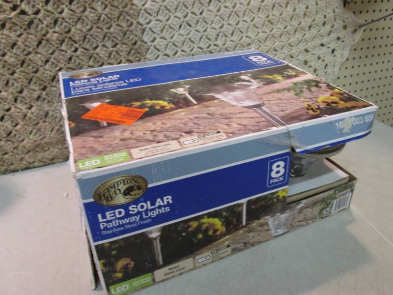 lot 25 image: Hampton Bay 8-Pack Solar Stainless ...