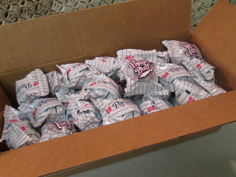 lot 58 image: Case full of All Star Popcorn Balls...