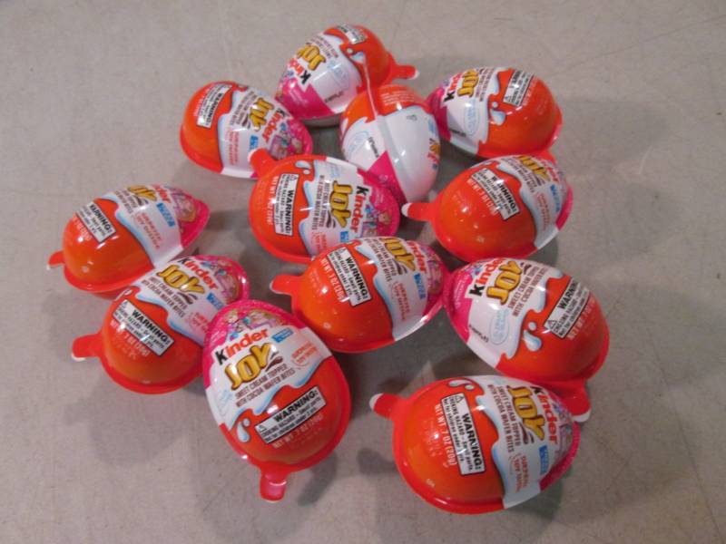 lot 66 image: 12 Disney Princess Kinder Joy Treat...
