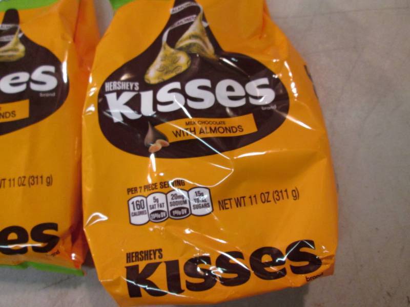 lot 71 image: 3 Bags of Hersheys Kisses with Almo...