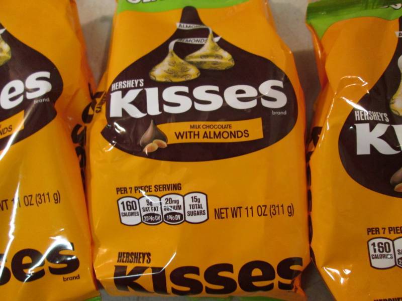 lot 73 image: 3 Bags of Hersheys Kisses with Almo...