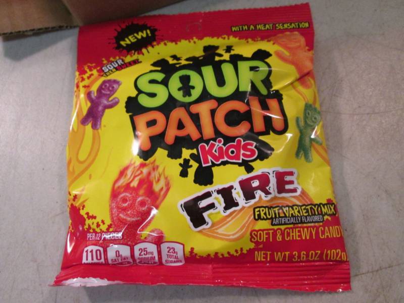 lot 81 image: Case of 12 Bags of Sour Patch Kids ...