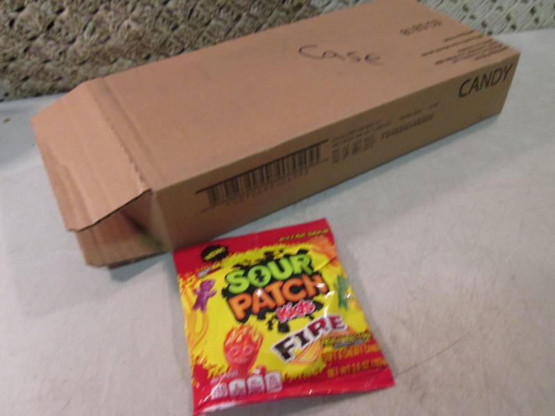 lot 82 image: Case of 12 Bags of Sour Patch Kids ...