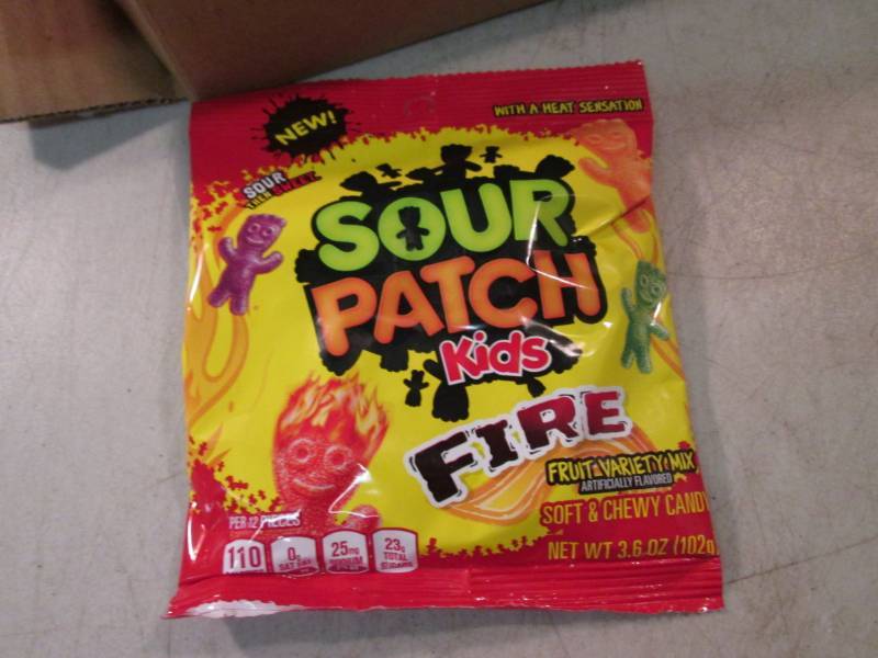 lot 83 image: Case of 12 Bags of Sour Patch Kids ...