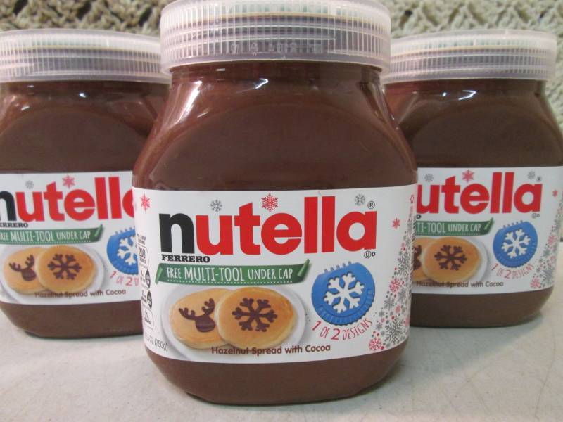 lot 87 image: 3 Jars of Nutella Hazelnut Spread w...