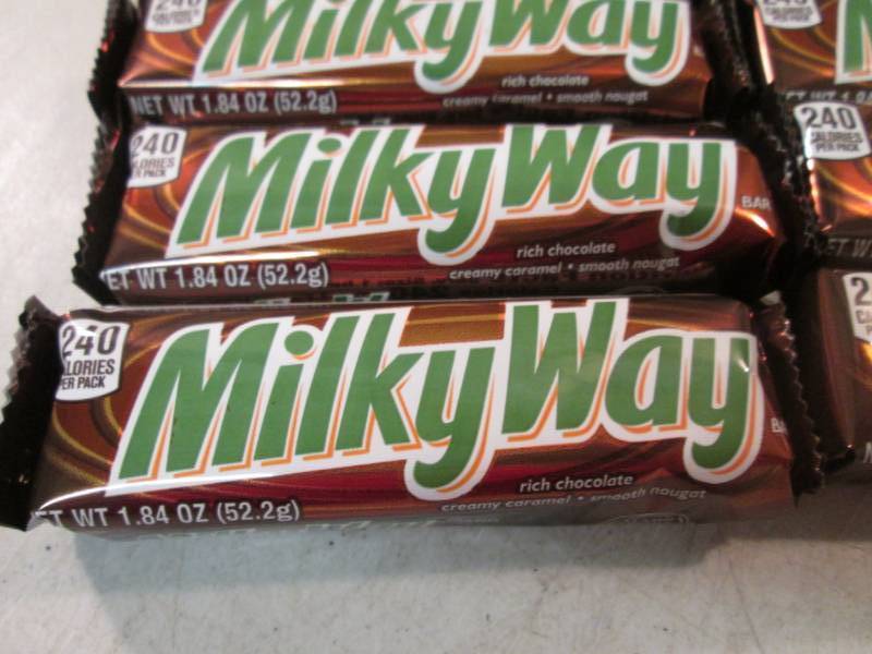 lot 100 image: 12 Milky Way Candy Bars Best by Apr...