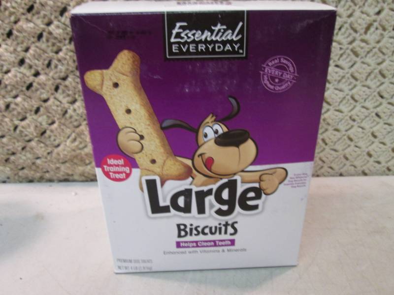 lot 104 image: 4 Pound Box of Large Dog Treat Bisc...