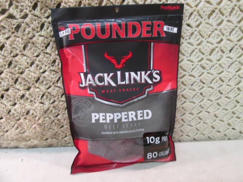 lot 127 image: 1 Pound Bag of Jack Links Peppered ...
