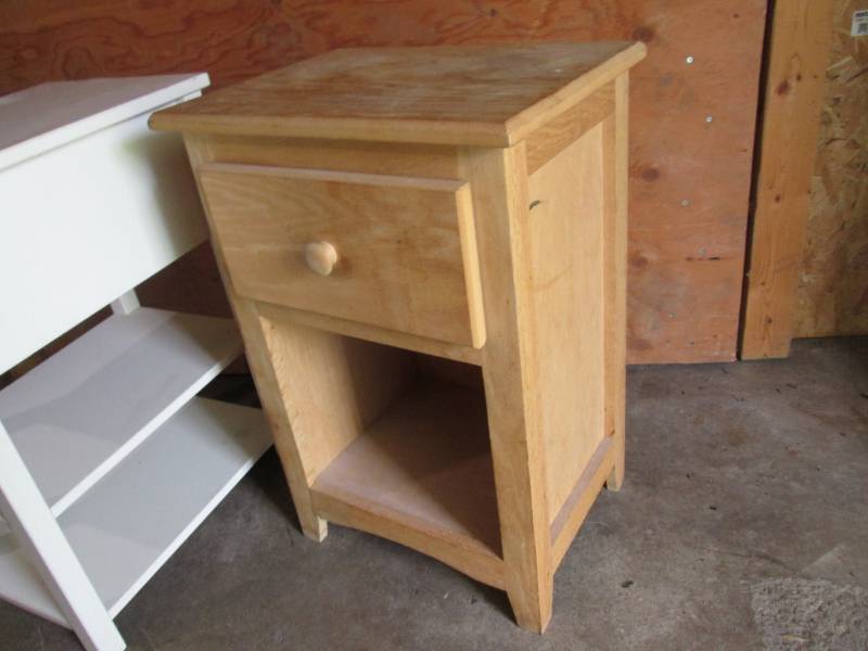 lot 151 image: 2 Wood End Table with Drawers  UC-1...