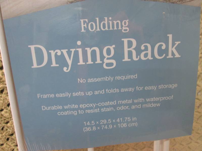 lot 201 image: Whitmore Folding Drying Rack Unopen...